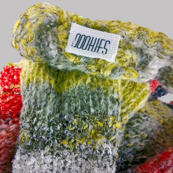 Oookies Wear Multicolor Mohair Knit Halter Maxi Dress - Picture 5 of 6